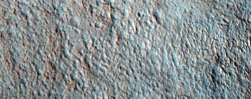 Central Structure of Milankovic Crater