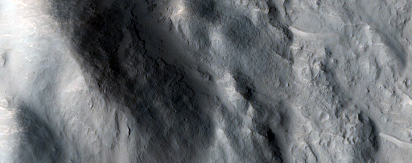Central Uplift of Crater East of Isidis Region