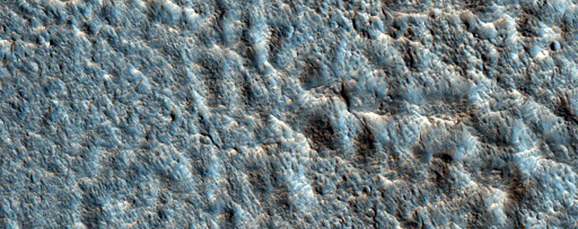 Heavily Pitted Streamlined Ejecta Lobe Originating from Mojave Crater