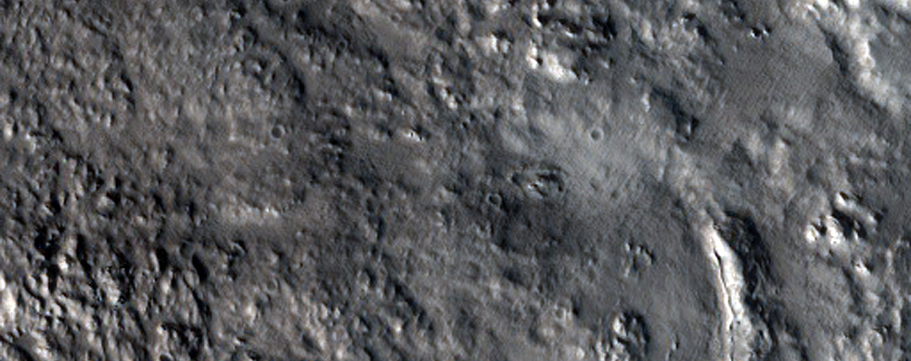 Ejecta of Very Well-Preserved Crater