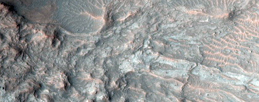 Layering in a Crater in Tyrrhena Terra