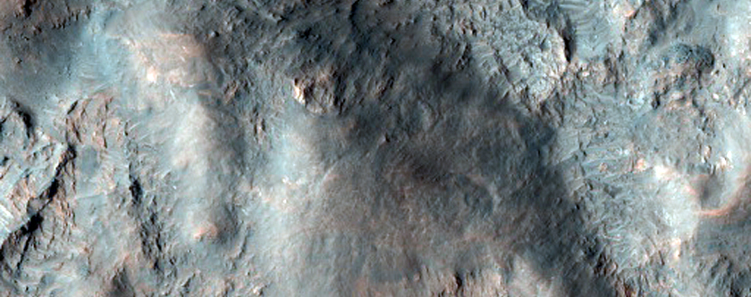Layered Bedrock in Central Uplift