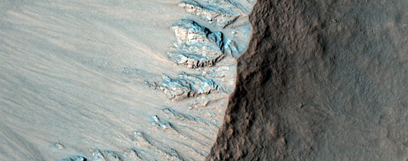 Fresh 2-Kilometer Diameter Impact Crater Northwest of Hellas Planitia