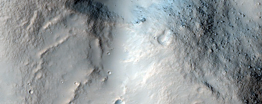 Volcanic Features in Bernard Crater