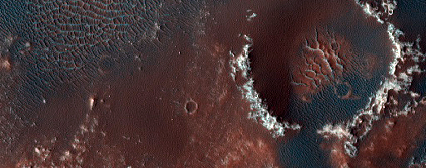 Crater in Tyrrhena Terra