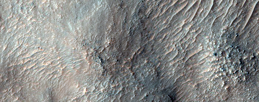 Olivine-Rich Knob Associated with Crater in Argyre Planitia