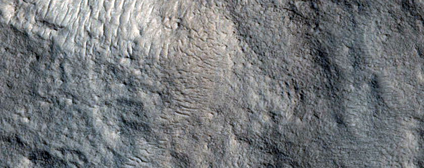 Craters in Northern Arabia Terra in MOC Image R08-01875