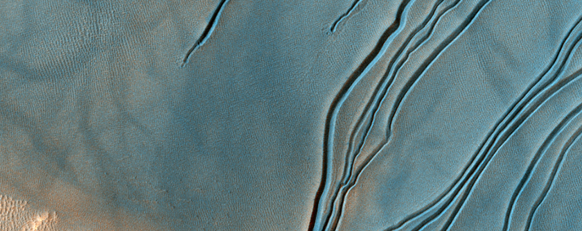 Changes on Dunes in Russell Crater