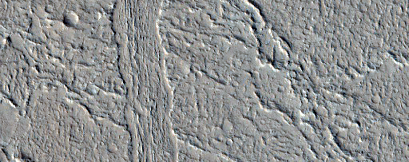 Portion of Banded Lineation as Seen in CTX Image 