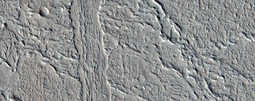 Portion of Banded Lineation as Seen in CTX Image 