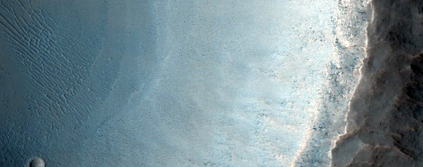 Small Olivine-Rich Crater in Solis Planum