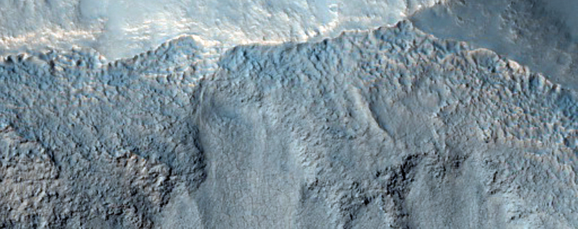 Possible Gullies in Crater Rim in Terra Sirenum