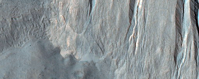 Light-Toned Material in Crater in Terra Cimmeria