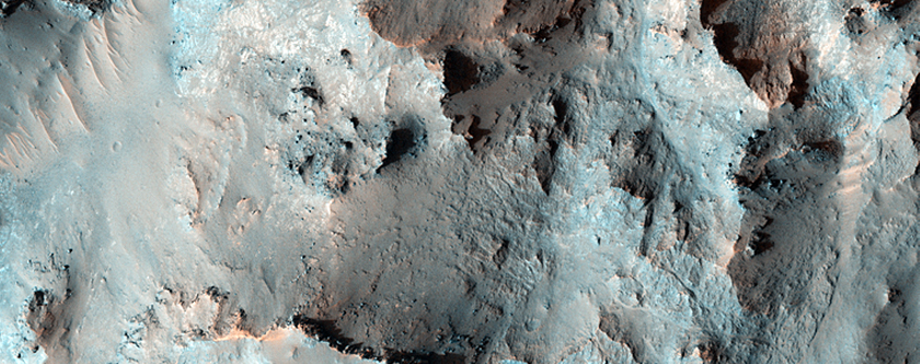 Central Peak of Elorza Crater