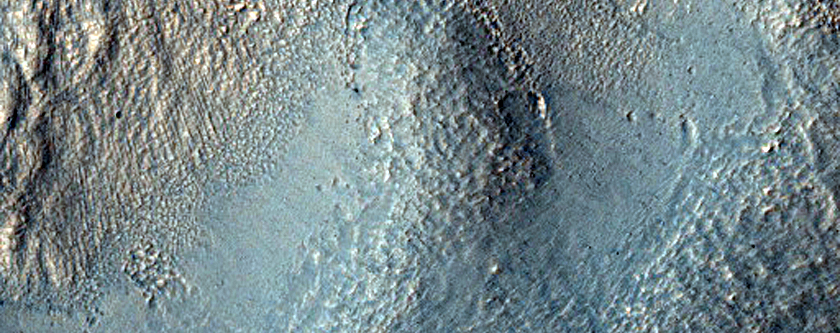 Eroded Terrain Southeast of Hellas Planitia