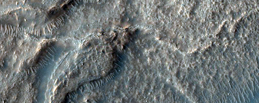 Possible Olivine-Rich Terrain in Small Crater