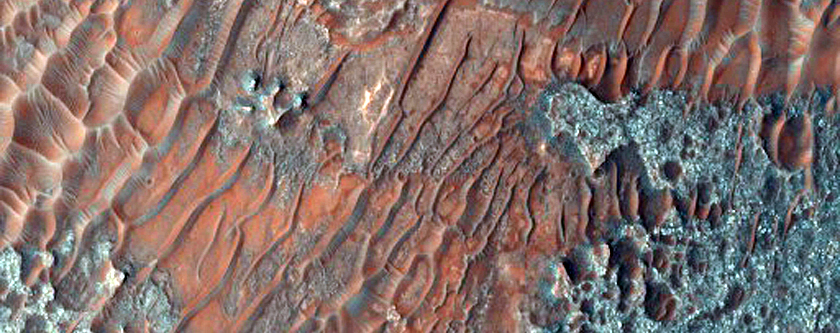 Central Uplift with Tilted Layers