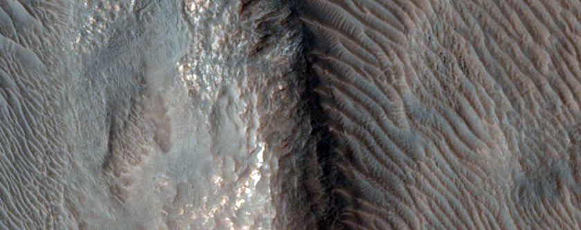 Possible Olivine-Rich Terrain Northeast of Argyre Region