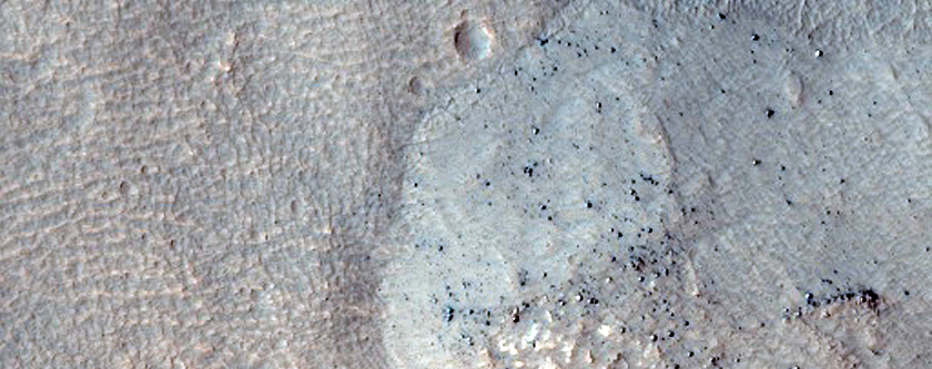 Gullied Crater Wall in THEMIS Image V07106003