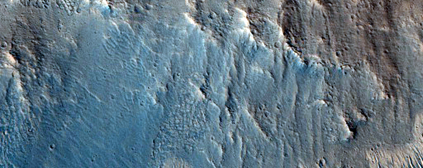 Central Peak of Quick Crater in Chryse Planitia
