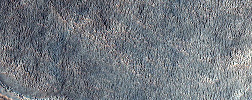 Northern Part of Asimov Crater Ring Trough