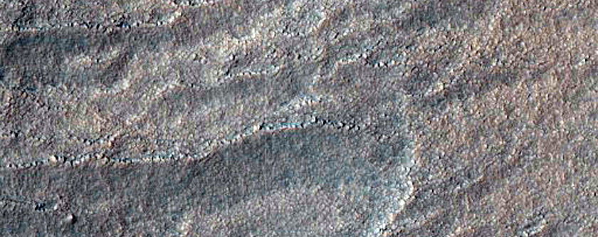 Partially Buried Crater Rim