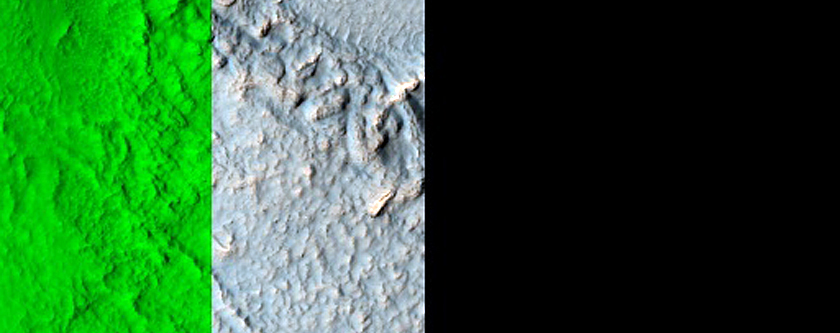 Possible Olivine-Rich Gullied Crater Wall in Terra Sirenum