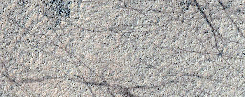 Contact between Rocky and Smooth Plains