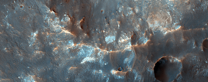 A Parede Oeste da Cratera Holden