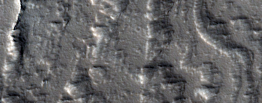 Possible Olympus Mons Lava Flow Features