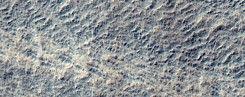 Northern Edge of South Polar Layered Deposits