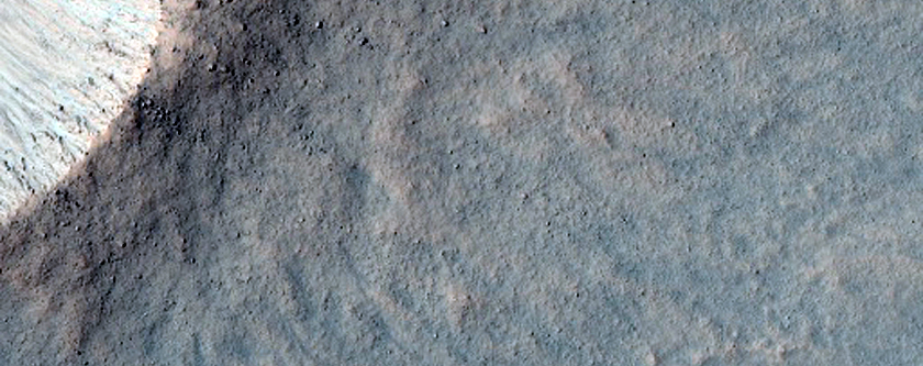 Fresh 1-Kilometer Impact Crater