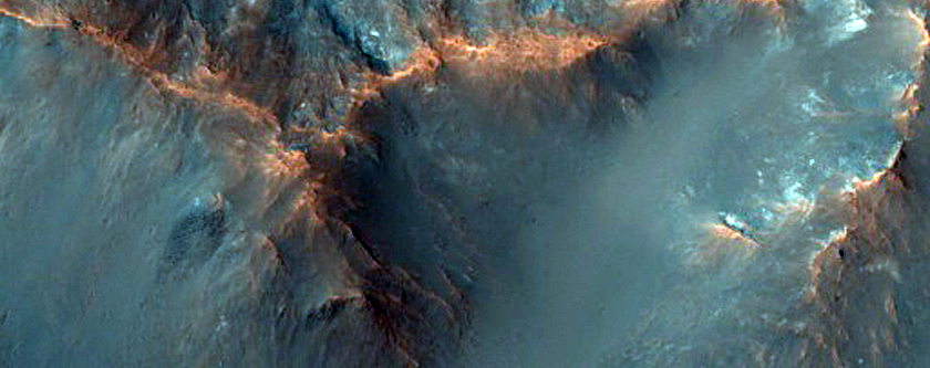 Possible Source Region of Harris Crater Fan