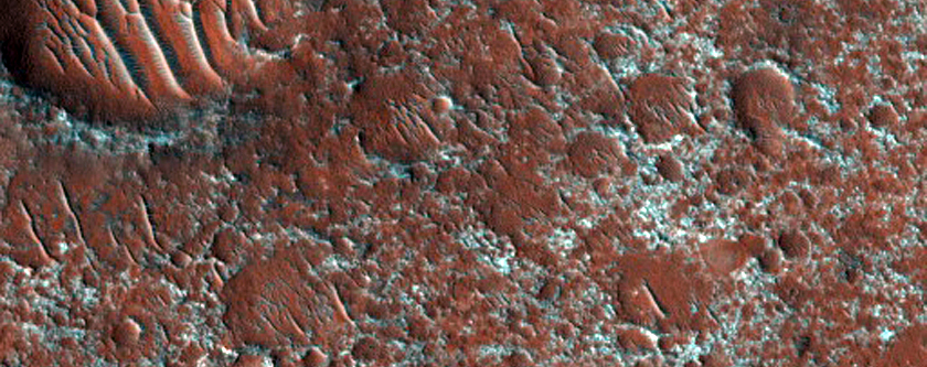 Tyrrhena Terra Crater Floor Deposit
