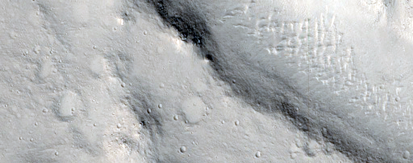 Cluster of Troughs Seen in MOC Image S14-01122