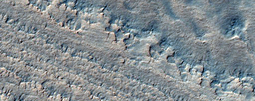 Scarp in South Polar Layered Deposits