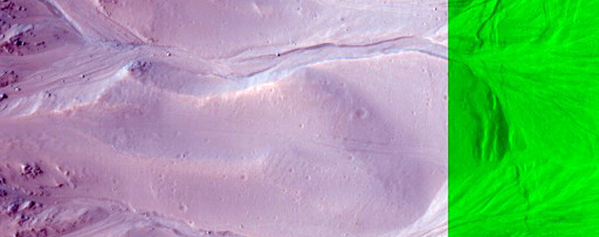 Gullied Impact Crater in Terra Cimmeria