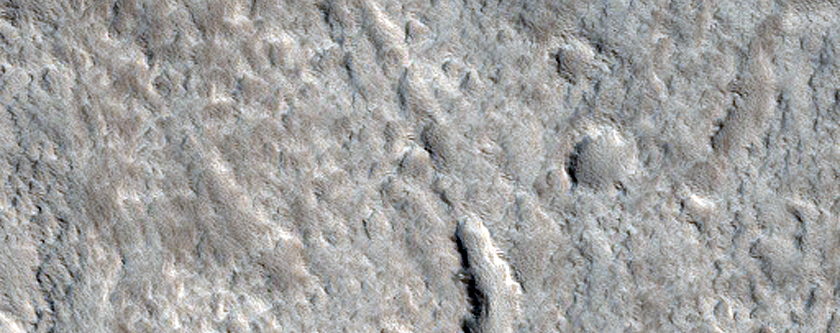 Lava Channels on North Flank of Ascraeus Mons