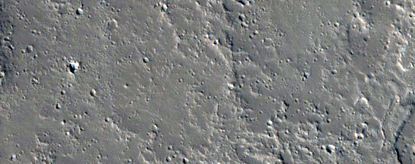 Islands in Channel East of Olympus Mons