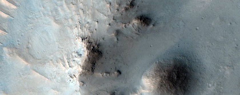 Impact Crater with a Rocky Central Uplift