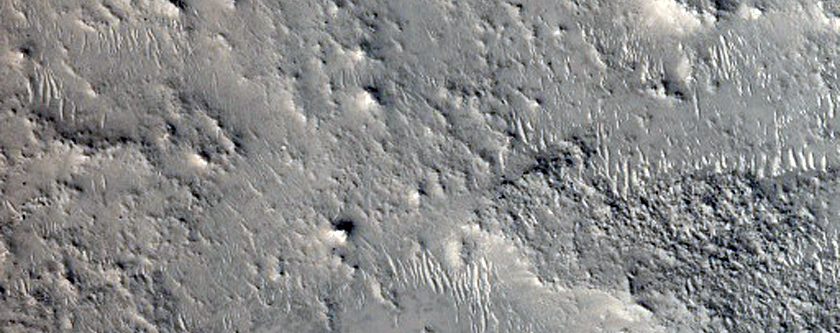Crater Central Uplift in Arabia Terra