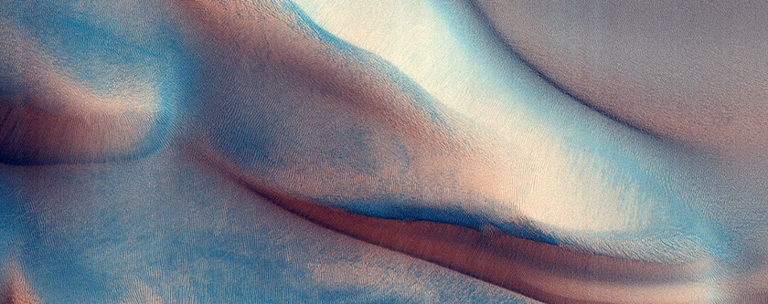 Los campos de dunas en Marte