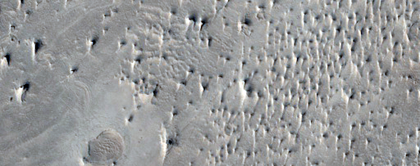Faulted Layered Deposits in Capen Crater
