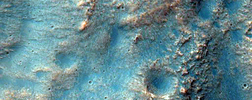 Possible Olivine-Rich Terrain North of Hellas Planitia