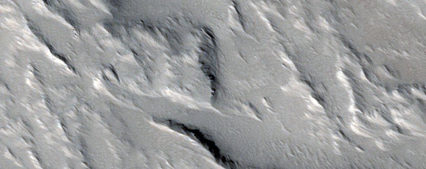 Lava Flow on Olympus Mons