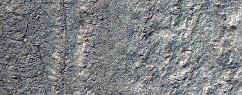 Circular Feature in South Polar Layered Material