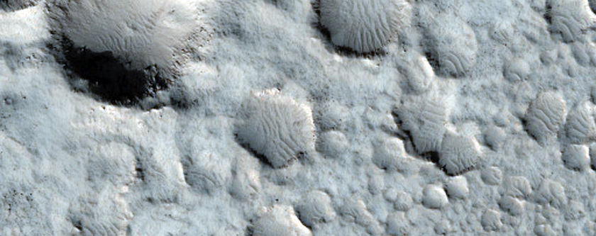 Chain of Recent Small Craters