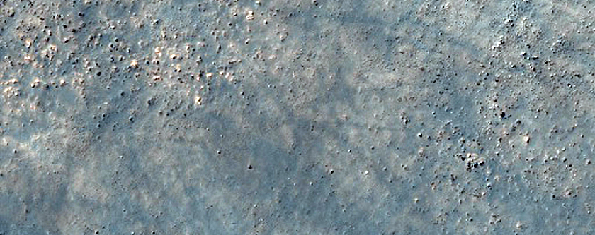 Boundary between Olivine-Rich Flows and Crater Ejecta