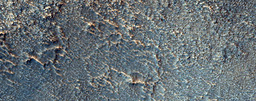 Olivine-Rich Knob Associated with Crater