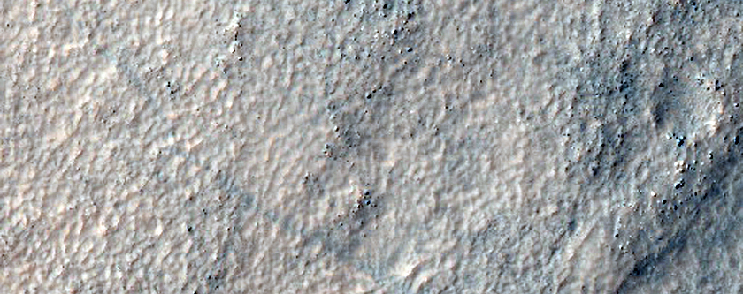 Olivine-Rich Wall Rock of Icaria Fossae and nearby Crater Wall